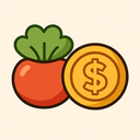 icon_food_coin_rounded icon preview