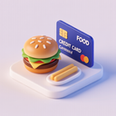 icon_food_credit_card_3d_isometric icon preview