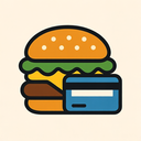 icon_food_credit_card_asymmetrical icon preview