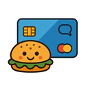 icon_food_credit_card_cartoon icon preview