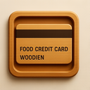 icon_food_credit_card_wooden icon preview
