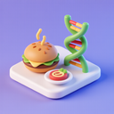 icon_food_dna_strand_3d_isometric icon preview