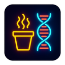 icon_food_dna_strand_neon icon preview