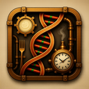 icon_food_dna_strand_steampunk icon preview