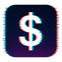icon_food_dollar_sign_digital_glitch icon preview