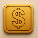 icon_food_dollar_sign_embossed icon preview