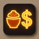 icon_food_dollar_sign_glow_effect icon preview