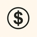 icon_food_dollar_sign_minimalist icon preview