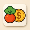 icon_food_dollar_sign_modern icon preview
