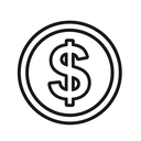 icon_food_dollar_sign_outline icon preview