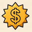 icon_food_dollar_sign_sharp_edges icon preview