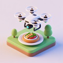 icon_food_drone_3d_isometric icon preview