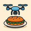 icon_food_drone_cartoon icon preview