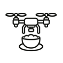 icon_food_drone_minimal_outline icon preview