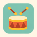 icon_food_drum_flat_pastel icon preview