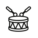 icon_food_drum_monochrome icon preview
