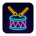 icon_food_drum_neon icon preview