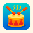 icon_food_drum_vibrant_colors icon preview