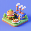 icon_food_factory_3d_isometric icon preview