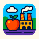 icon_food_factory_vibrant_colors icon preview