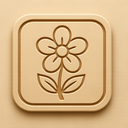 icon_food_flower_embossed icon preview