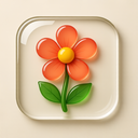icon_food_flower_glassy icon preview