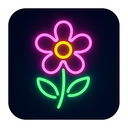 icon_food_flower_neon icon preview