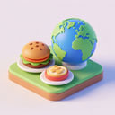 icon_food_globe_3d_isometric icon preview