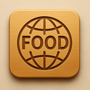 icon_food_globe_embossed icon preview