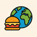 icon_food_globe_geometric icon preview