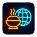 icon_food_globe_neon icon preview