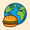 icon_food_globe_rounded icon preview