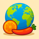 icon_food_globe_vibrant_colors icon preview