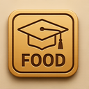 icon_food_graduation_cap_embossed icon preview