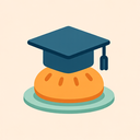 icon_food_graduation_cap_flat_pastel icon preview