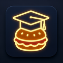icon_food_graduation_cap_glow_effect icon preview