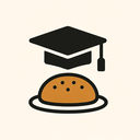 icon_food_graduation_cap_minimalist icon preview