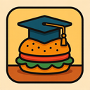 icon_food_graduation_cap_retro icon preview