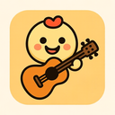 icon_food_guitar_cartoon icon preview