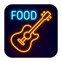 icon_food_guitar_neon icon preview