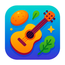 icon_food_guitar_vibrant_colors icon preview