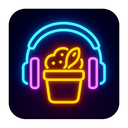 icon_food_headphones_neon icon preview