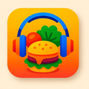 icon_food_headphones_vibrant_colors icon preview