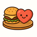 icon_food_heart_cartoon icon preview
