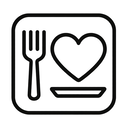 icon_food_heart_monochrome icon preview
