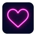 icon_food_heart_neon icon preview