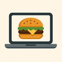 icon_food_laptop_flat_design icon preview