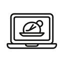 icon_food_laptop_monochrome icon preview