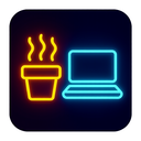 icon_food_laptop_neon icon preview
