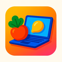 icon_food_laptop_vibrant_colors icon preview